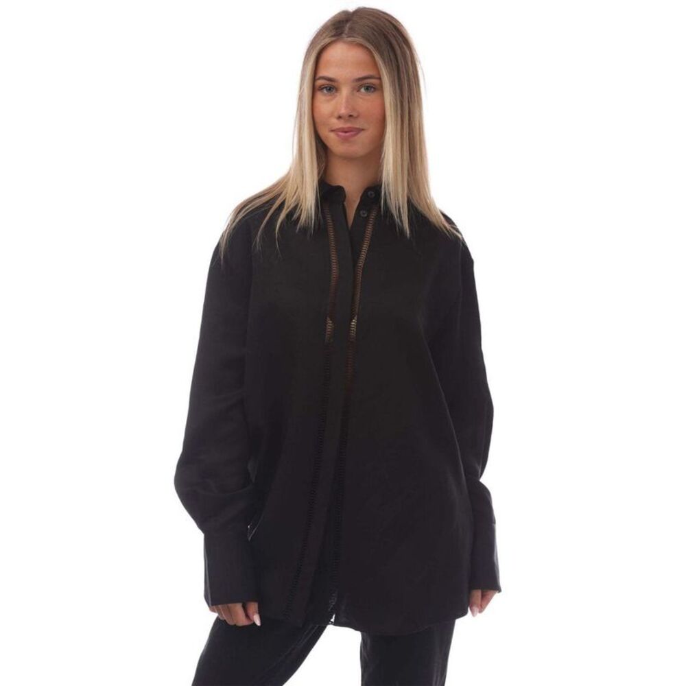 Hugo Womens/Ladies Linen Blend Blouse / Black